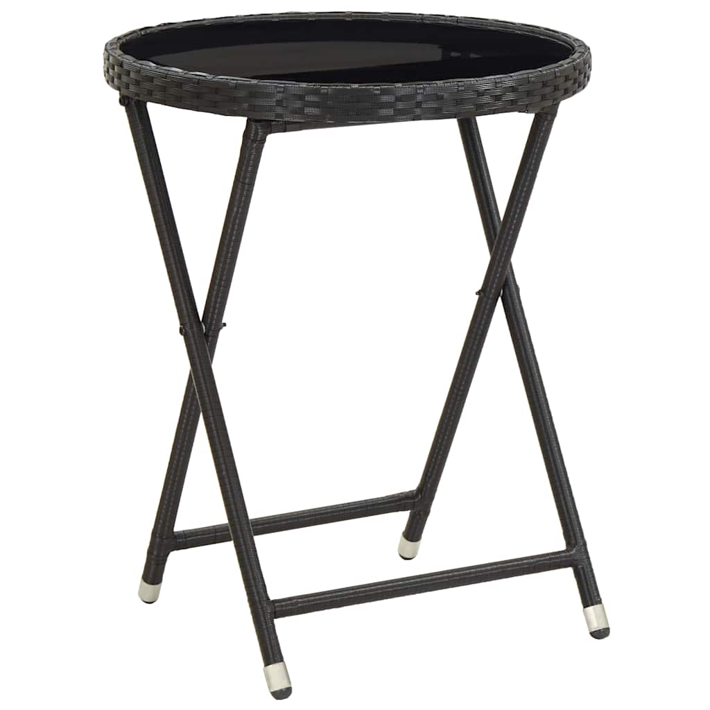 Have Bistro Sæt 3 pcs Sort polyrattan