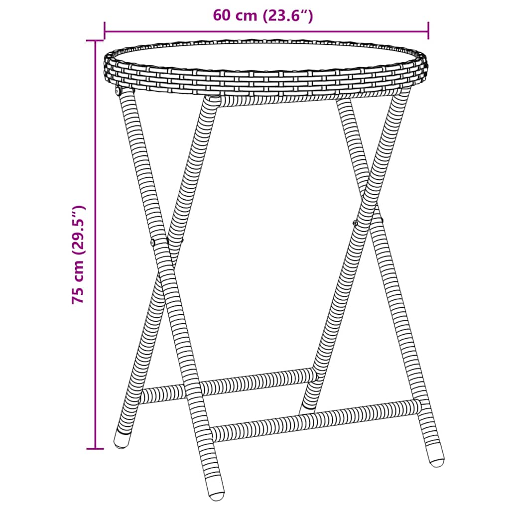 Have Bistro Sæt 3 pcs Brun polyrattan