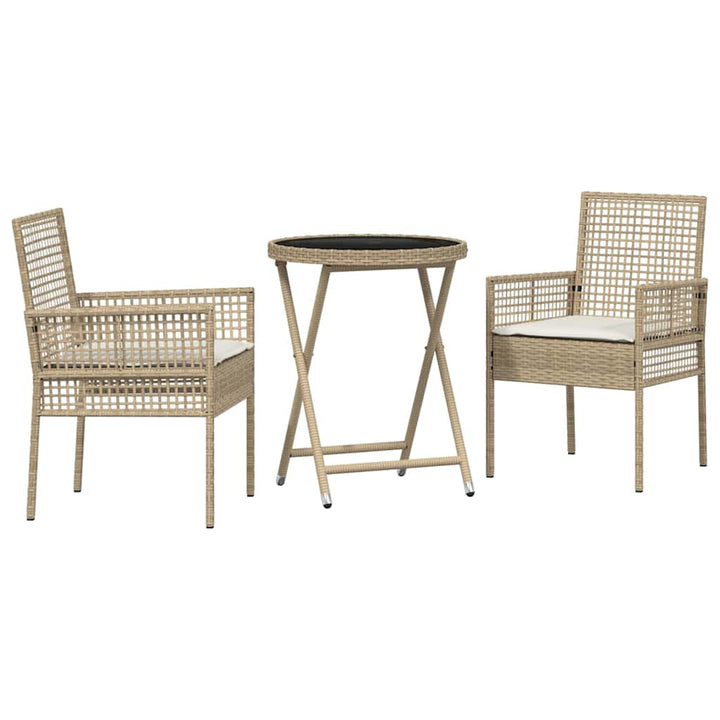 Have Bistro Sæt 3 pcs Beige polyrattan