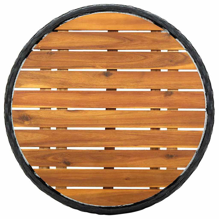 Have Bistro Sæt 3 pcs Sort polyrattan