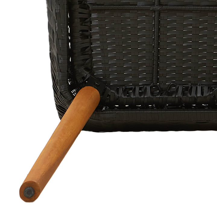 Have Stol 2 stk. Sort polyrattan