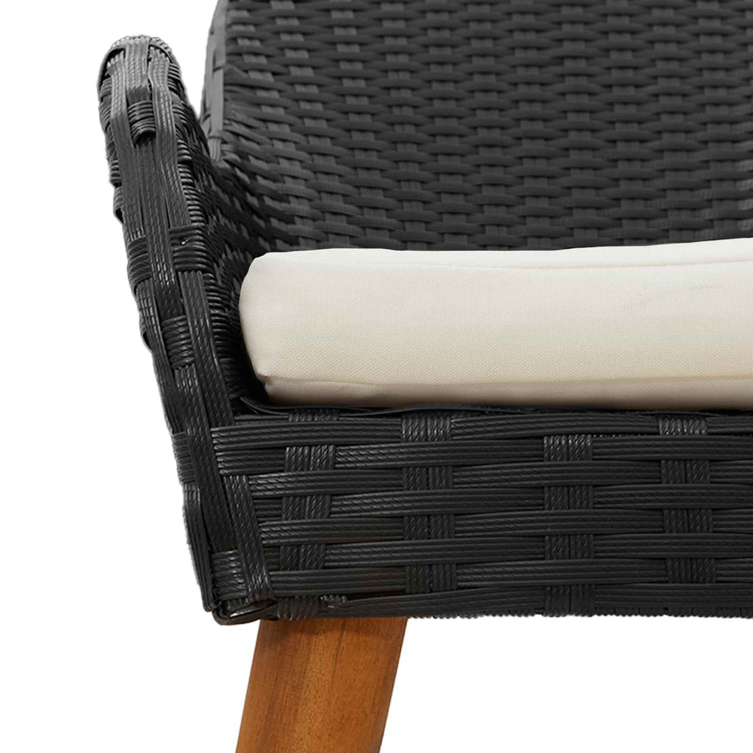 Have Stol 2 stk. Sort polyrattan