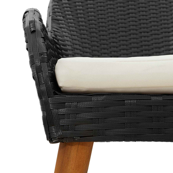 Have Stol 2 stk. Sort polyrattan