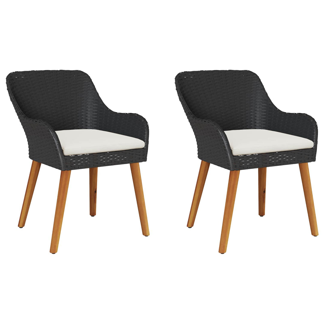 Have Stol 2 stk. Sort polyrattan