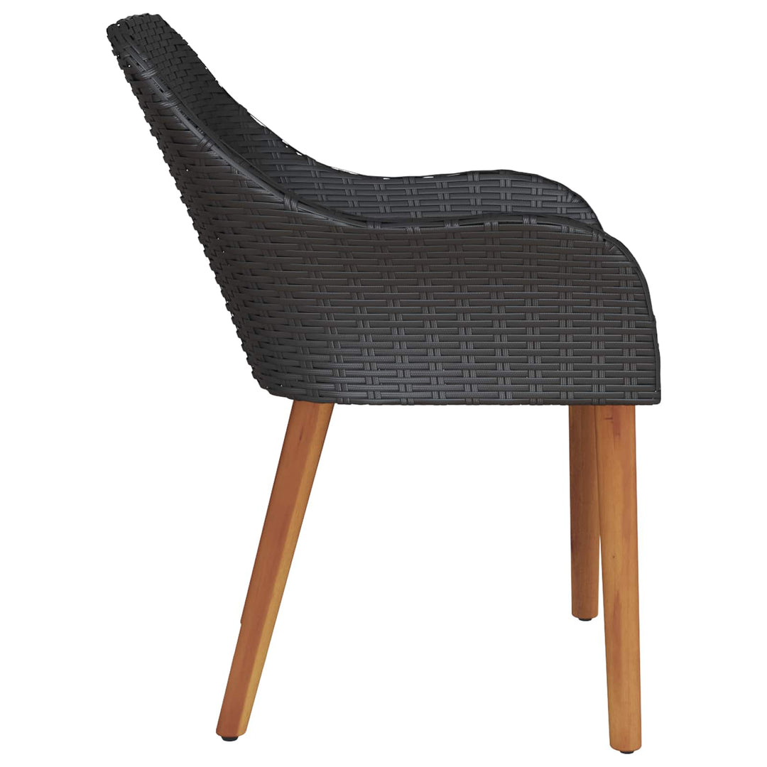 Have Stol 2 stk. Sort polyrattan