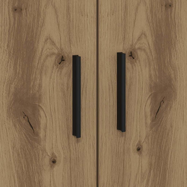 Sengestel med dør Artisan Egetræ 100 x 200 cm Konstrueret træ