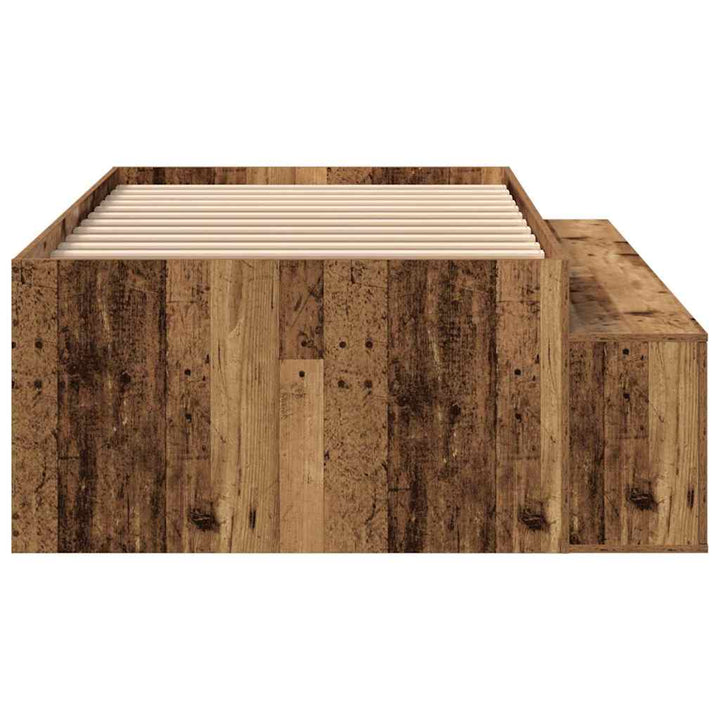 Sengestel med skuffe Gammelt træ 80 x 200 cm Konstrueret træ