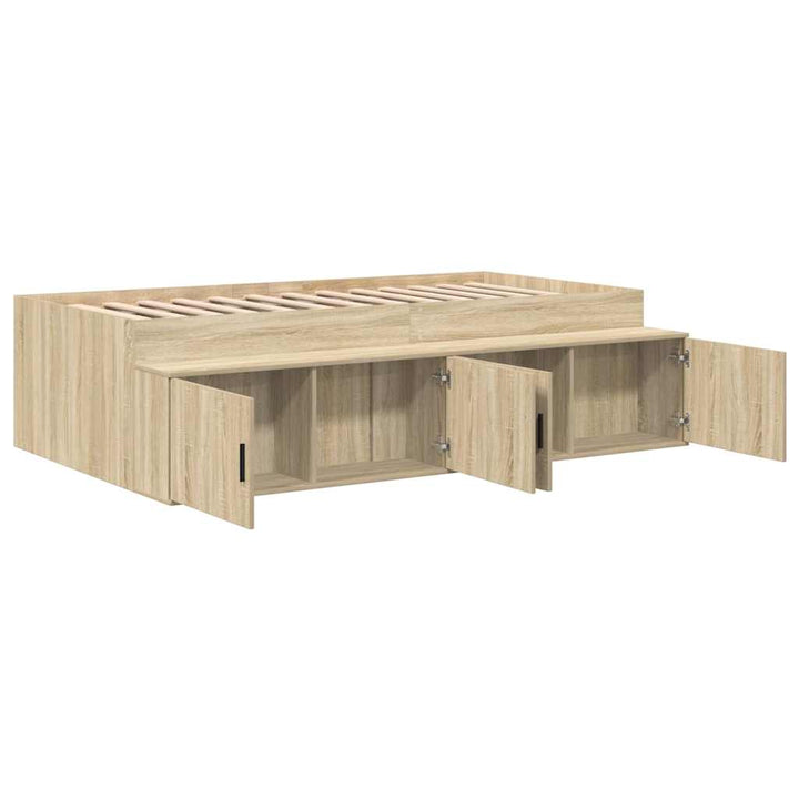 Sengestel med skuffe Sonoma eg 90 x 190 cm Konstrueret træ