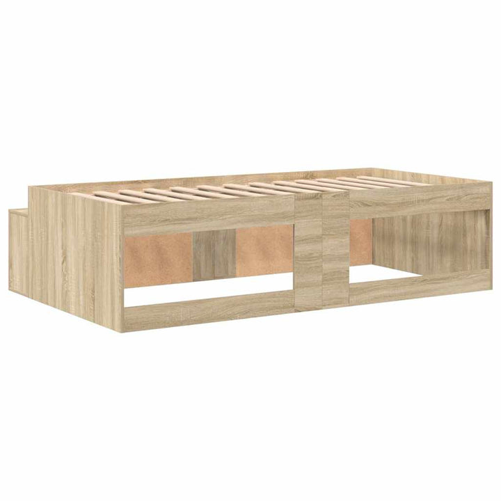 Sengestel med skuffe Sonoma eg 90 x 190 cm Konstrueret træ