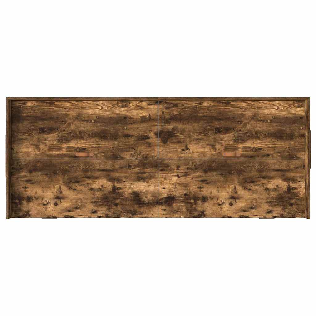 Sengestel med skuffe Røget eg 98,5 x 200 cm Konstrueret træ