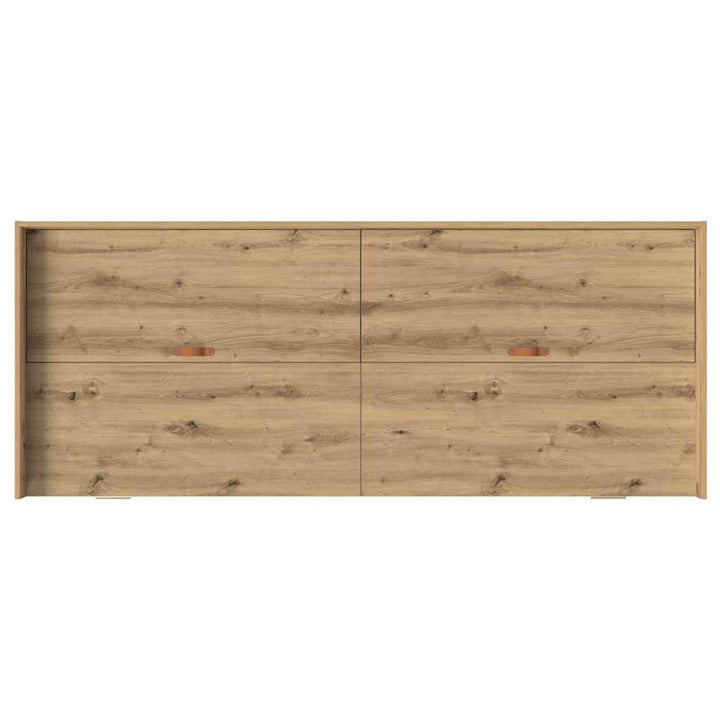 Sengestel med dør Artisan Egetræ 98,5 x 200 cm Konstrueret træ