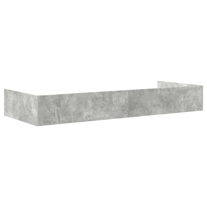 Sengestel med skuffe Beton Grå 80 x 200 cm Konstrueret træ