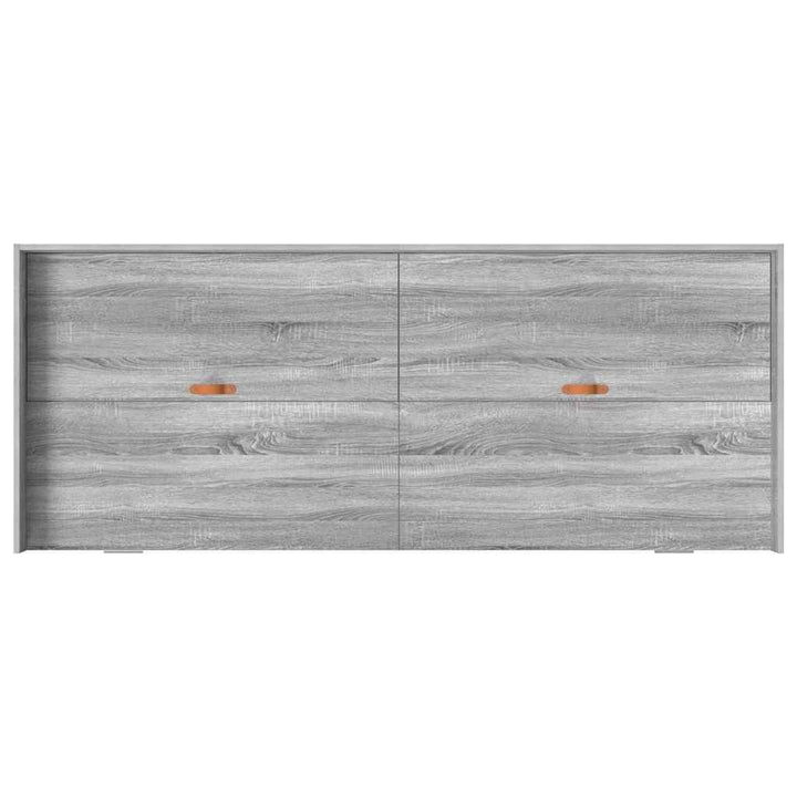 Sengestel med skuffe Grå Sonoma 80 x 200 cm Konstrueret træ