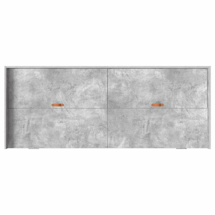 Sengestel med skuffe Beton Grå 75 x 190 cm Konstrueret træ