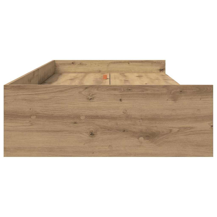 Sengestel med skuffe Artisan Egetræ 75 x 190 cm Konstrueret træ