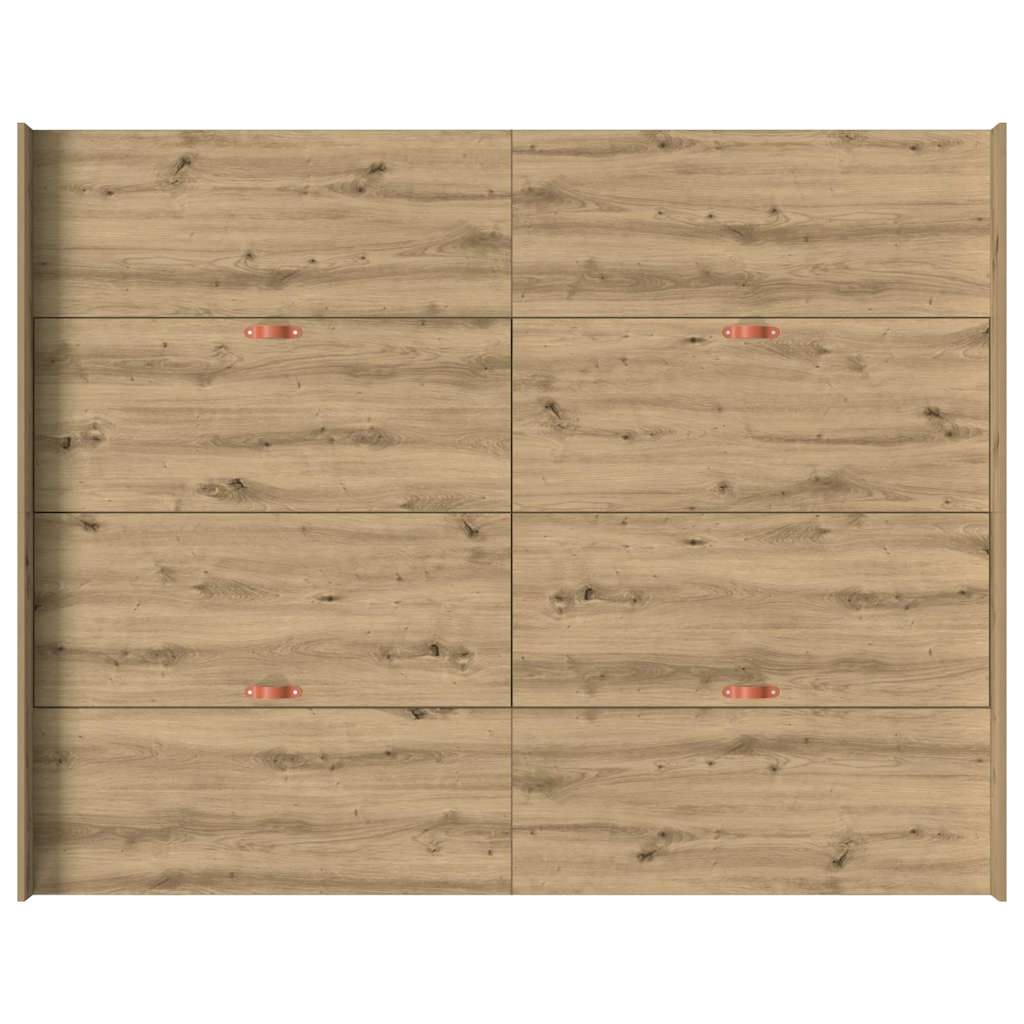 Seng med opbevaring Artisan Egetræ 135 x 190 cm Konstrueret træ