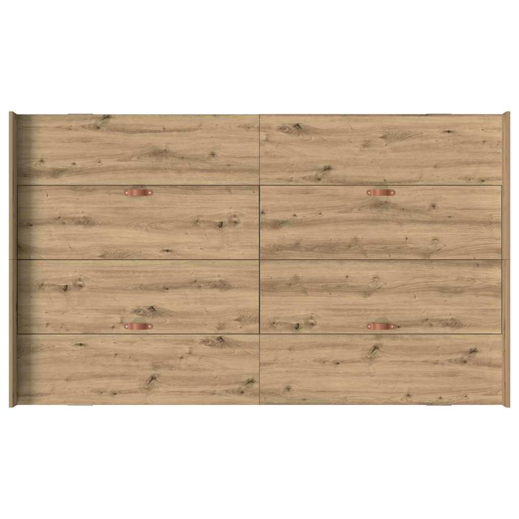 Seng med opbevaring Artisan Egetræ 120 x 190 cm Konstrueret træ