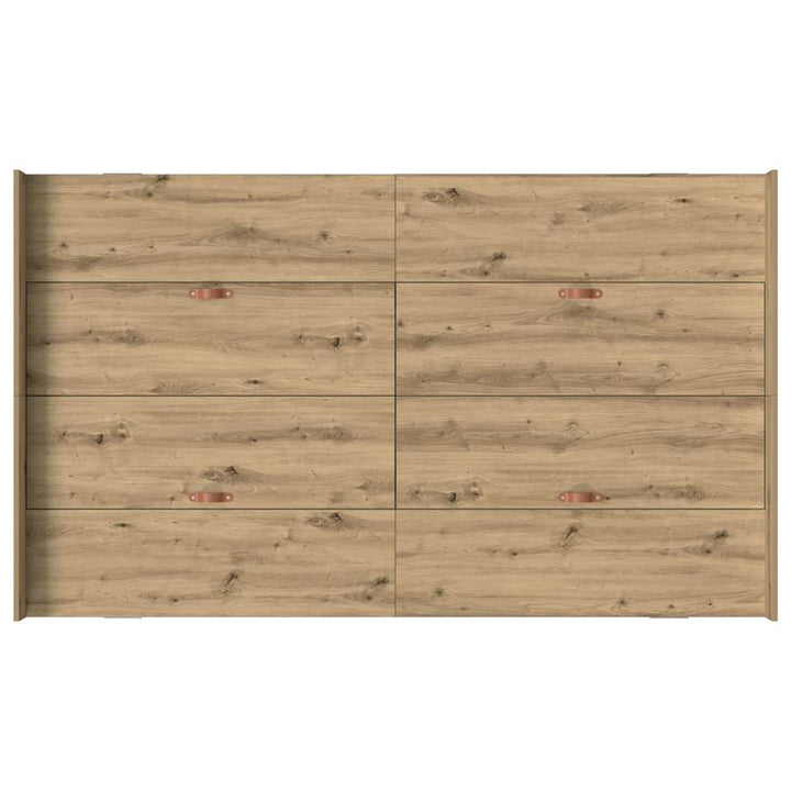 Seng med opbevaring Artisan Egetræ 120 x 190 cm Konstrueret træ
