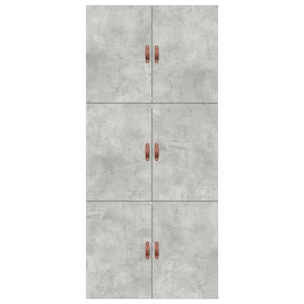 Seng med opbevaring Beton Grå 100 x 200 cm Konstrueret træ