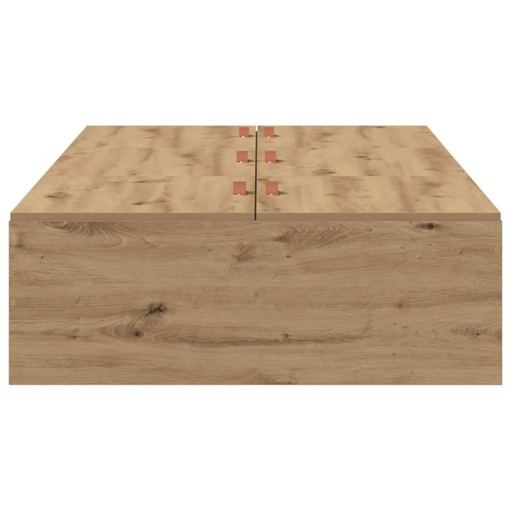 Seng med opbevaring Artisan Egetræ 100 x 200 cm Konstrueret træ