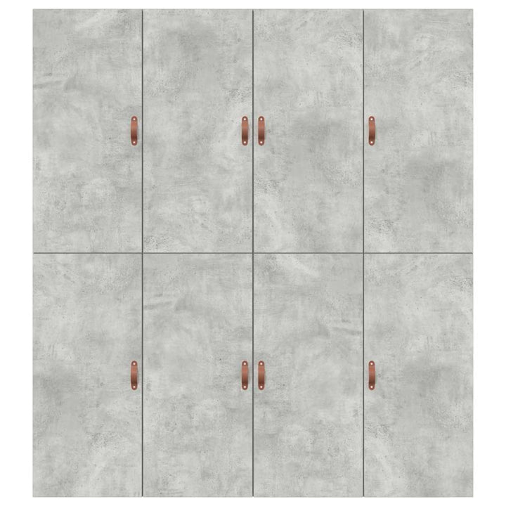 Seng med opbevaring Beton Grå 200 x 200 cm Konstrueret træ