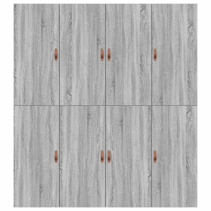 Seng med opbevaring Grå Sonoma 200 x 200 cm Konstrueret træ