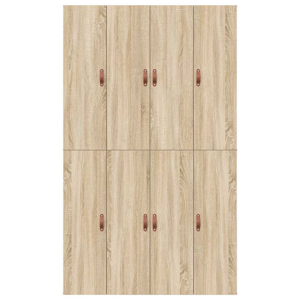 Seng med opbevaring Sonoma eg 120 x 200 cm Konstrueret træ