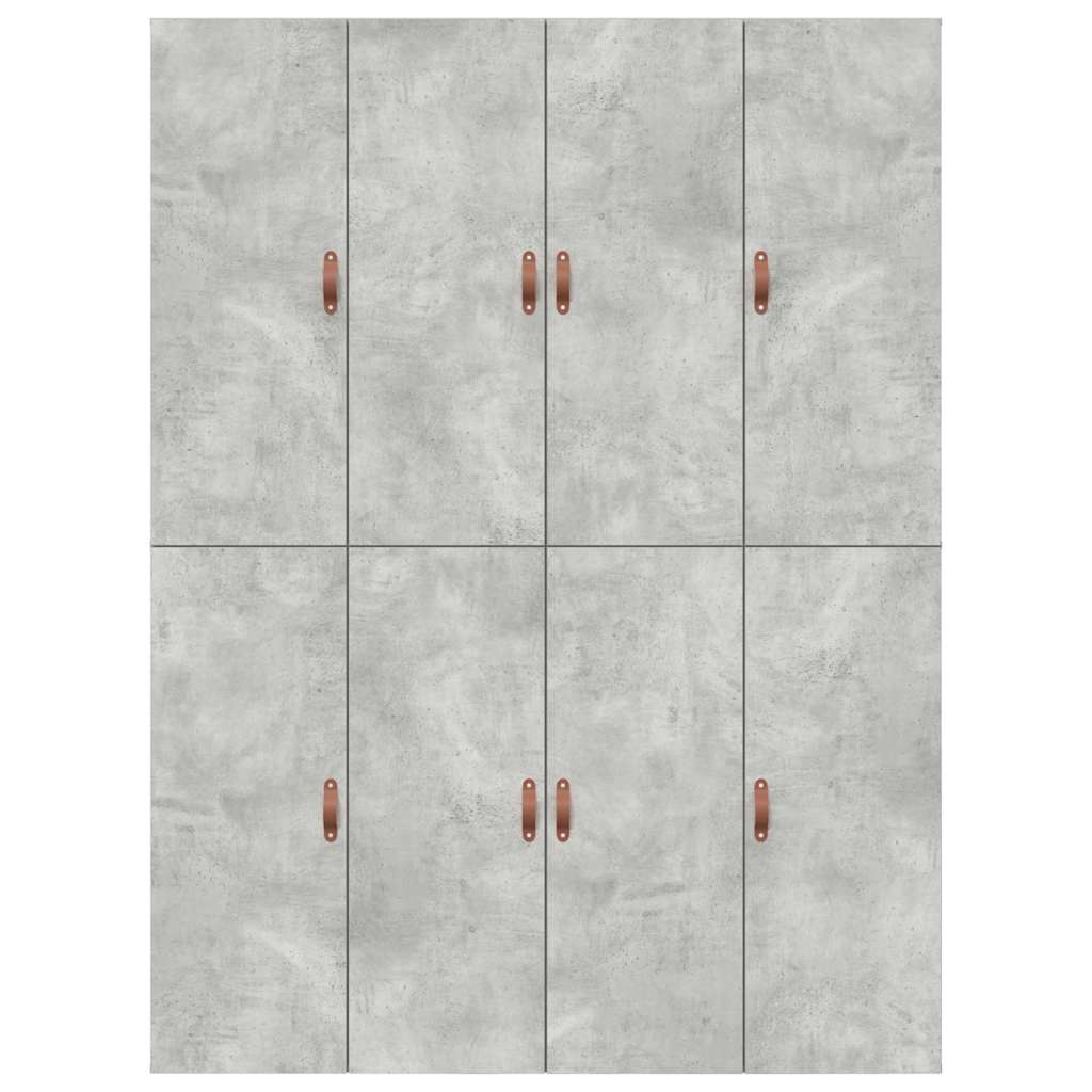 Seng med opbevaring Beton Grå 150 x 200 cm Konstrueret træ