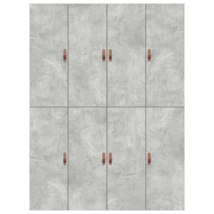 Seng med opbevaring Beton Grå 150 x 200 cm Konstrueret træ