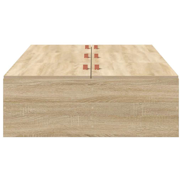 Seng med opbevaring Sonoma eg 90 x 190 cm Konstrueret træ