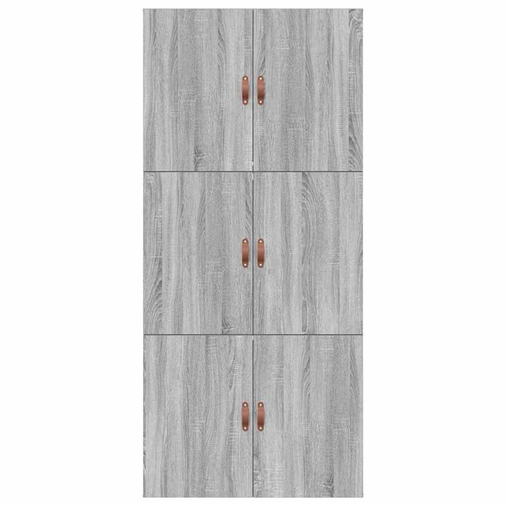 Seng med opbevaring Grå Sonoma 70 x 190 cm Konstrueret træ