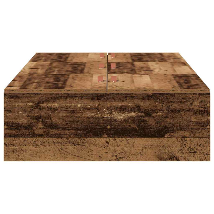 Seng med opbevaring Gammelt træ 70 x 190 cm Konstrueret træ
