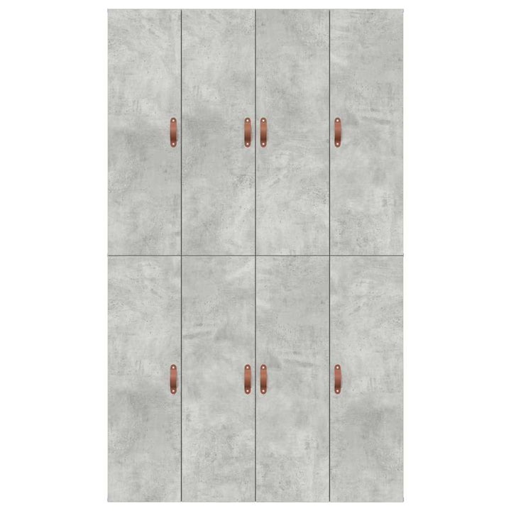 Seng med opbevaring Beton Grå 120 x 190 cm Konstrueret træ
