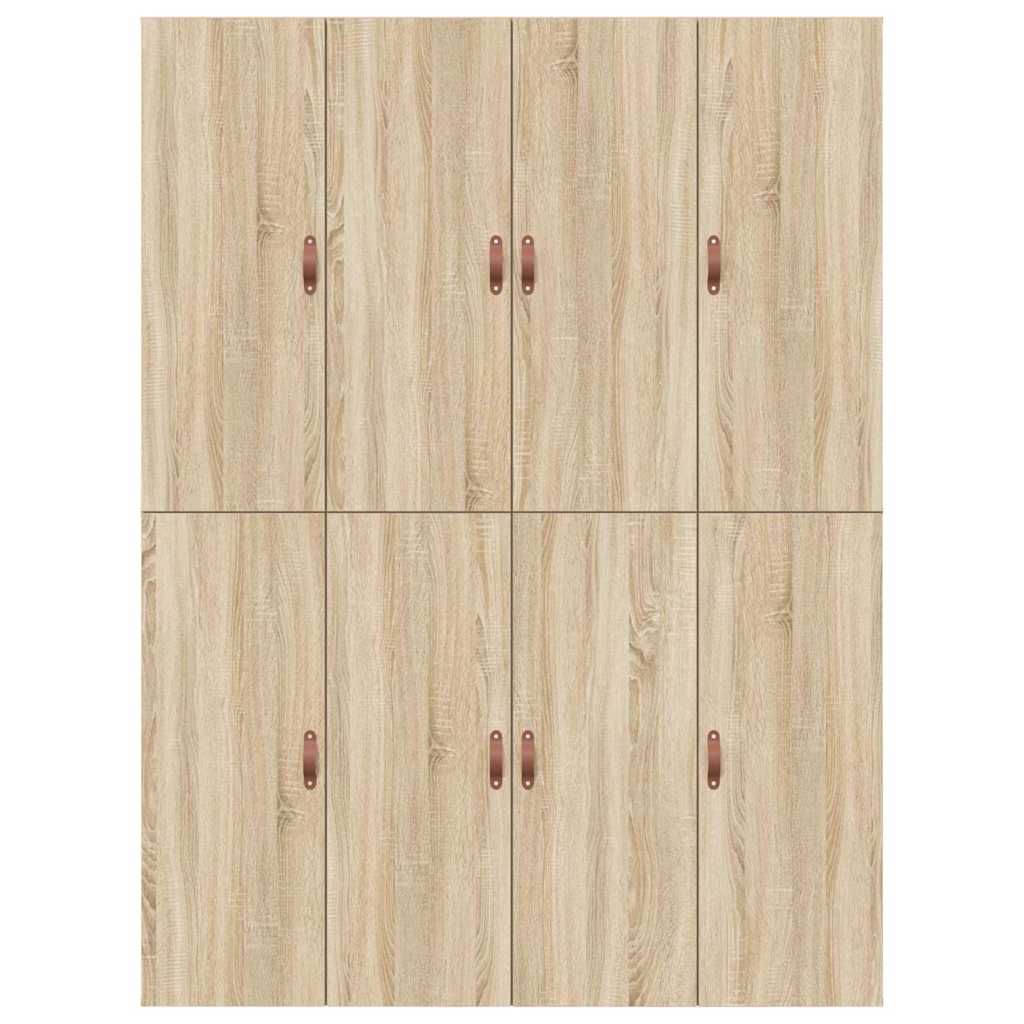 Seng med opbevaring Sonoma eg 140 x 190 cm Konstrueret træ