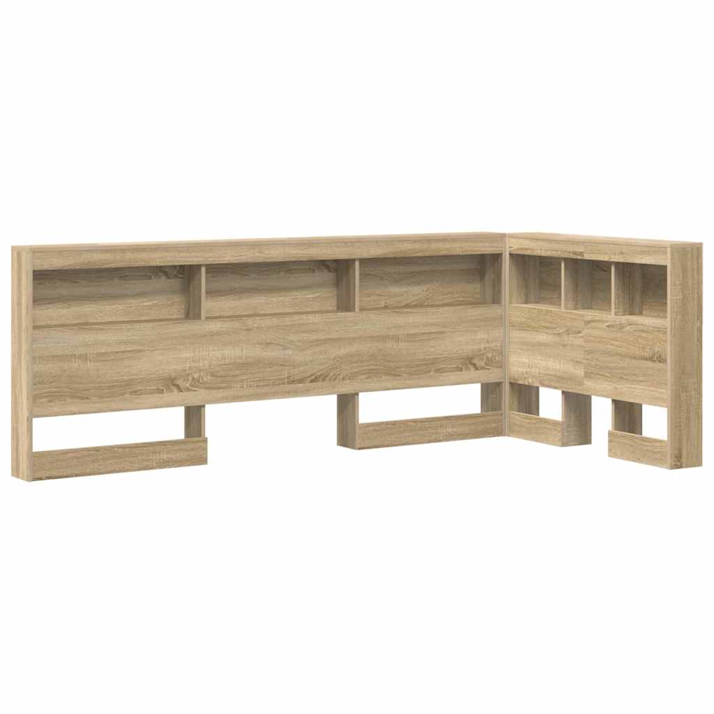Opbevaringshovedgavl med hylde Sonoma eg 80 cm Konstrueret træ
