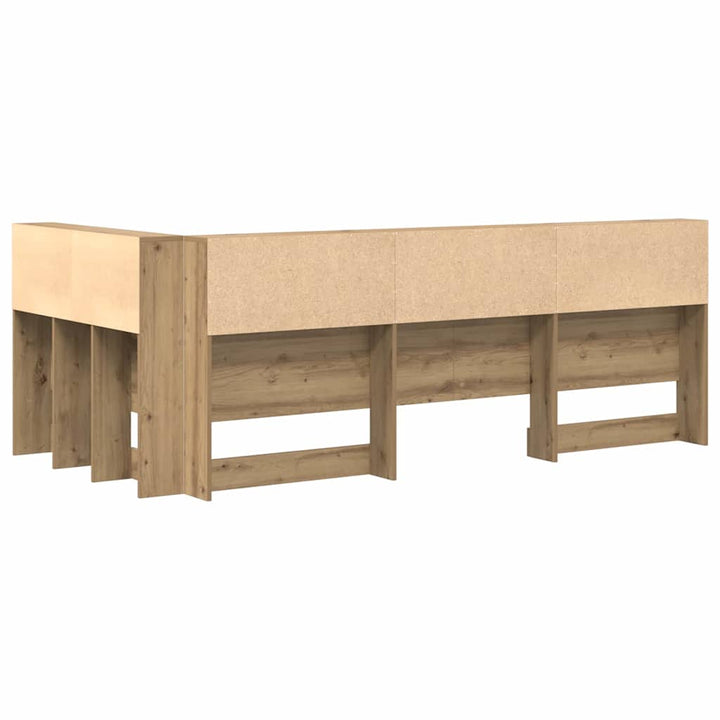 Opbevaringshovedgavl Artisan Egetræ 80 cm Konstrueret træ