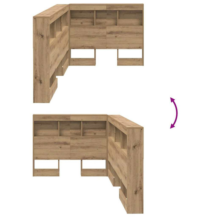 Opbevaringshovedgavl Artisan Egetræ Konstrueret træ