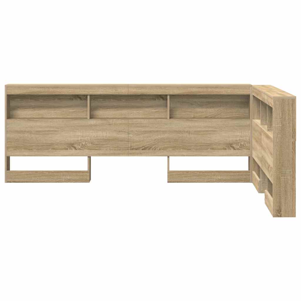 Opbevaringshovedgavl Sonoma eg 120 cm Konstrueret træ