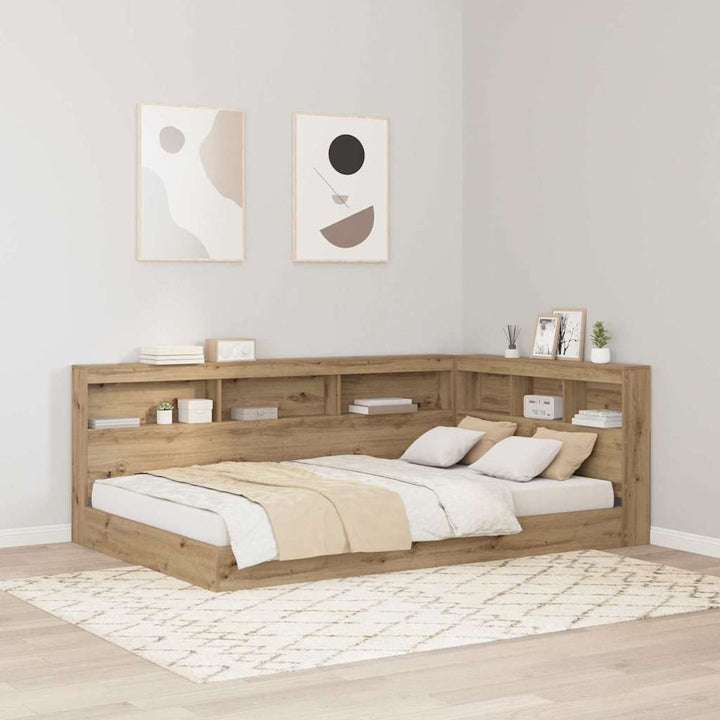 Opbevaringshovedgavl Artisan Egetræ 120 cm Konstrueret træ