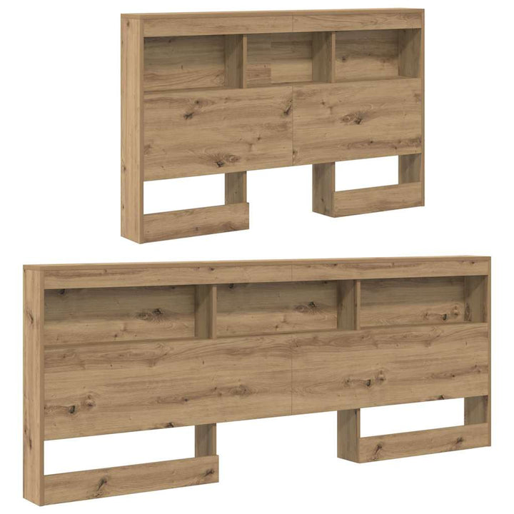 Opbevaringshovedgavl Artisan Egetræ 120 cm Konstrueret træ