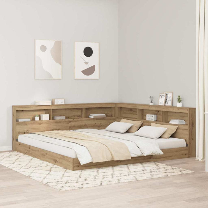 Opbevaringshovedgavl Artisan Egetræ 180 cm Konstrueret træ