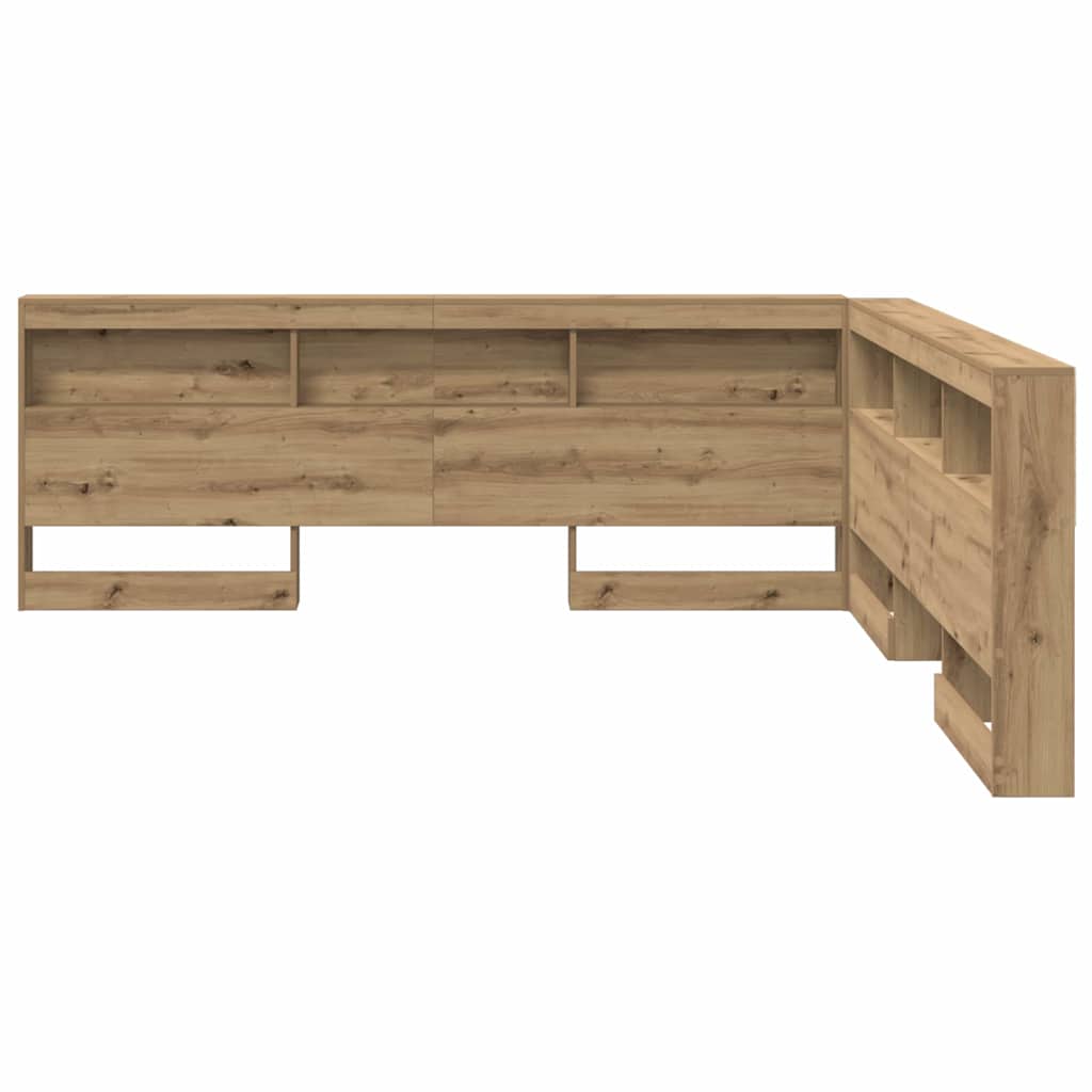 Opbevaringshovedgavl Artisan Egetræ 180 cm Konstrueret træ