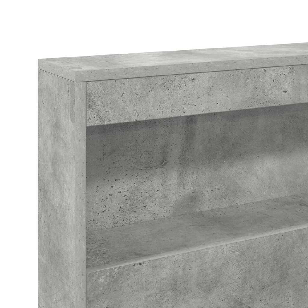 Opbevaringshovedgavl Beton Grå 207,5 x 137,5 x 76,5 cm