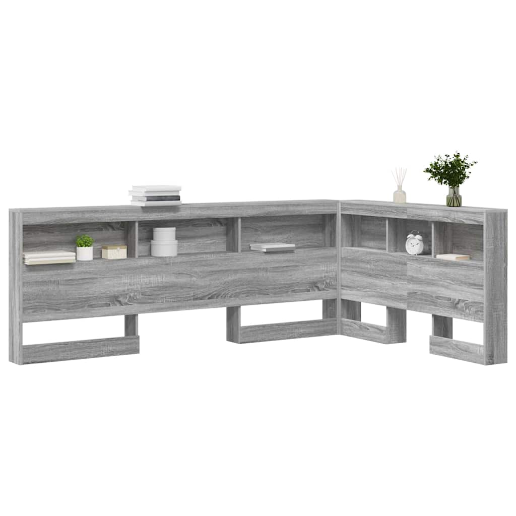 Opbevaringshovedgavl Grå Sonoma 207,5 x 137,5 x 76,5 cm