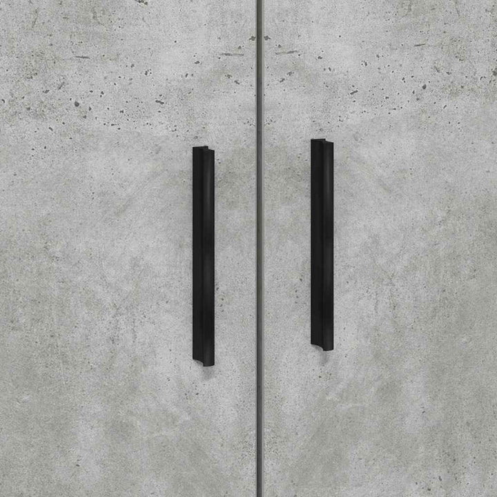 Seng med opbevaring med hylde Beton Grå 80 cm Konstrueret træ