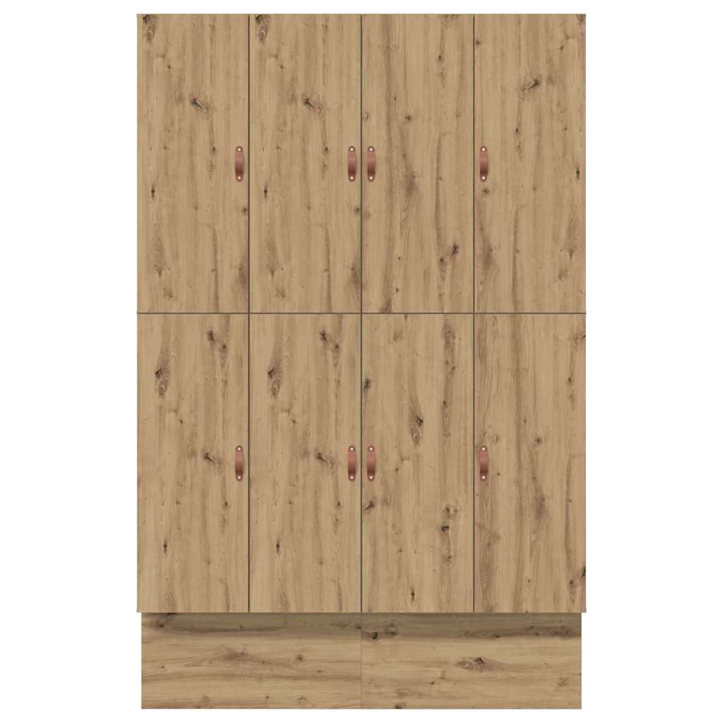 Seng med opbevaring Artisan Egetræ 150 cm Konstrueret træ
