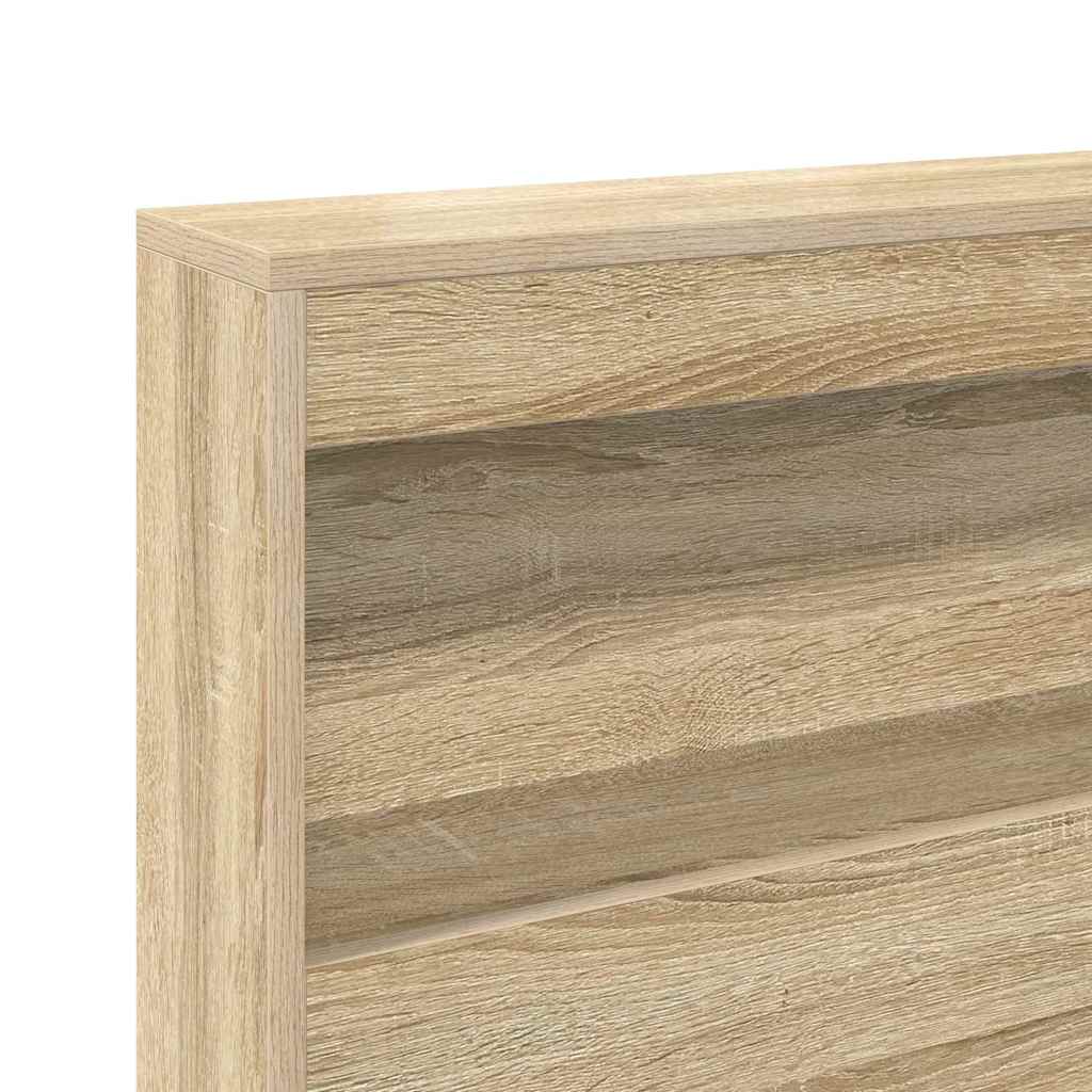 Bogreol Seng Sonoma-eg 100 x 200 cm Konstrueret træ