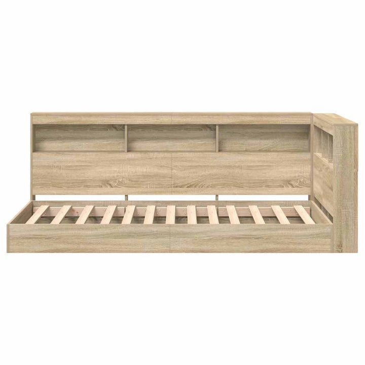Bogreol Seng Sonoma-eg 100 x 200 cm Konstrueret træ