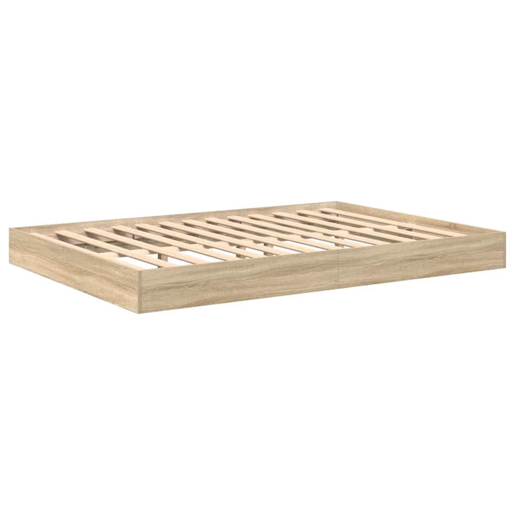 Bogreol Seng Sonoma-eg 160 x 200 cm Konstrueret træ