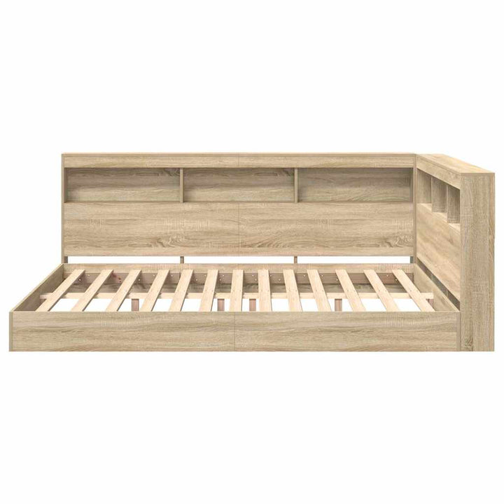 Bogreol Seng Sonoma-eg 160 x 200 cm Konstrueret træ